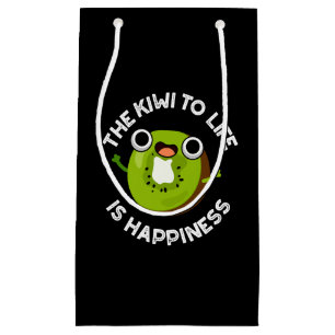 Sacola Para Presentes Pequena O Kiwi Para A Vida É Felicidade Fruta Arrefeciment