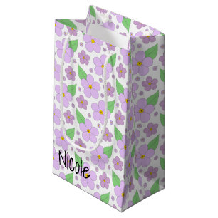 Sacola Para Presentes Pequena O Lilac floresce o saco pequeno do presente
