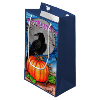 Sacola Para Presentes Pequena O Raven Happy Halloween Gift Bag