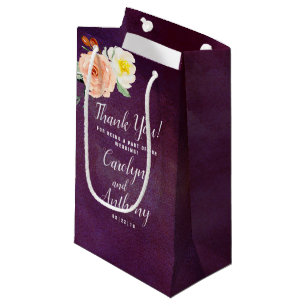 Sacola Para Presentes Pequena O romance na coleção do casamento da flor