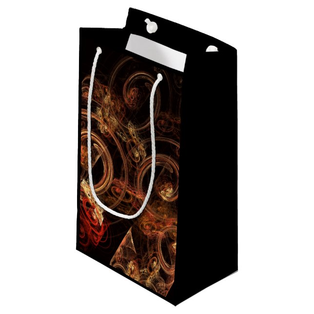 Sacola Para Presentes Pequena O som da Abstrato de música (Frente inclinada)