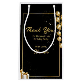 Sacola Para Presentes Pequena Obrigado por vir na festa