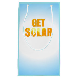 Sacola Para Presentes Pequena Obtenha o logotipo Solar Bag de presentes de energ