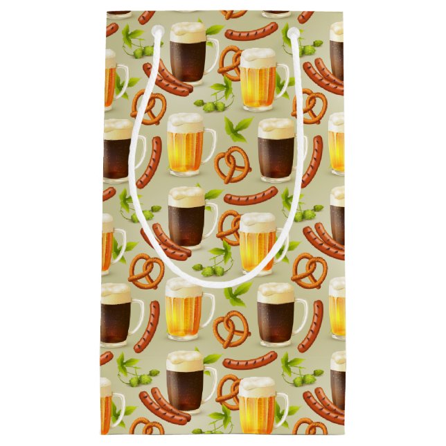 Sacola Para Presentes Pequena Octoberfest Sausation & Beer Gift Bag (Frente)