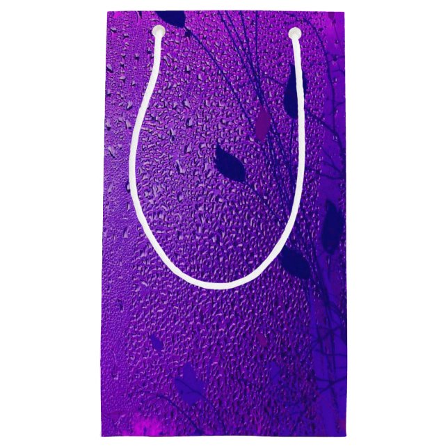 Sacola Para Presentes Pequena Orvalho Ultravioleta (Frente)