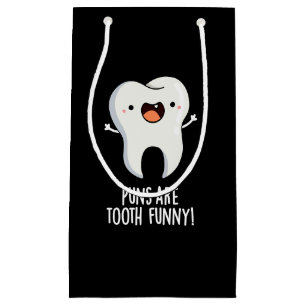 Sacola Para Presentes Pequena Os Peitos São Engraçados Com Dente Engraçados Dent