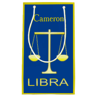 Sacola Para Presentes Pequena Ouro Libra Escala - Sinal de Estrela Personalizado
