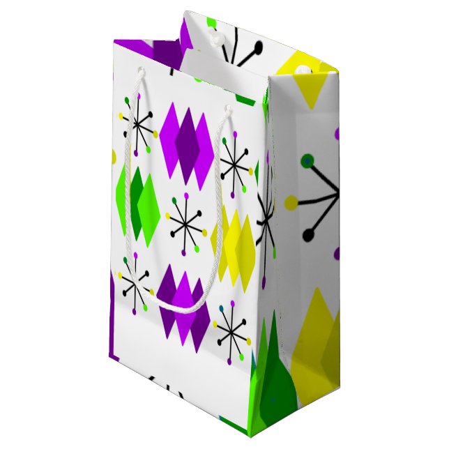 Sacola Para Presentes Pequena Ouros e Starbursts (Frente inclinada)