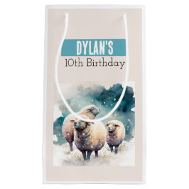 Sacola Para Presentes Pequena ovelhas de inverno -