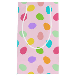 Sacola Para Presentes Pequena Ovos Básicos Rosa