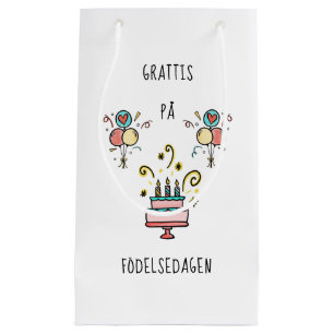 Sacola Para Presentes Pequena På Grattis födelsedagen   Happy Birthday