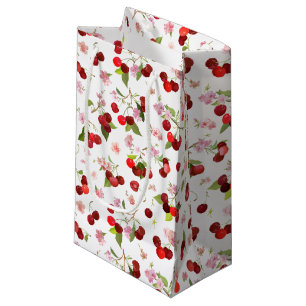 Sacola Para Presentes Pequena Padrão Cereja 1