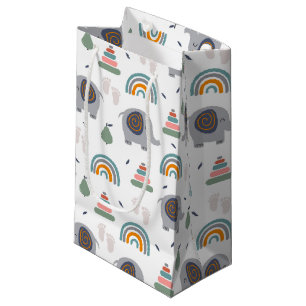 Sacola Para Presentes Pequena Padrão de Brinquedo de Bebê Bonito