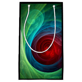 Sacola Para Presentes Pequena Padrão de cor de Abstrato de arte flexível de temp