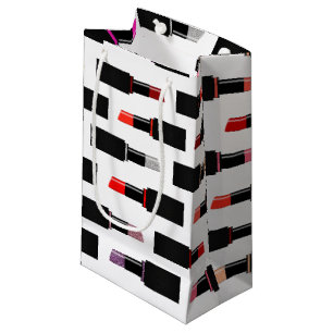 Sacola Para Presentes Pequena Padrão de Cosméticos Coloridos Lux Lipstick Makeup