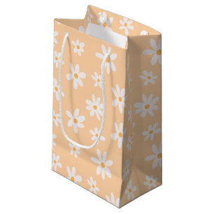 Sacola Para Presentes Pequena Padrão de Flor de Daisy Cute