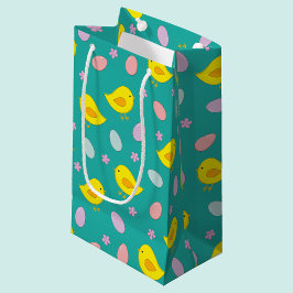 Sacola Para Presentes Pequena Padrão de Páscoa de corte Galinhas Ovos Cor person