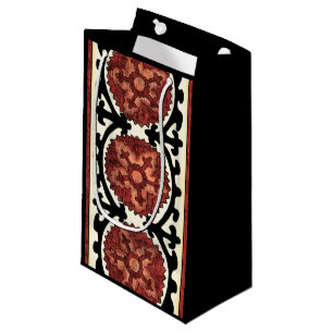 Sacola Para Presentes Pequena Padrão Floral Decorativo do Estilo Suzani