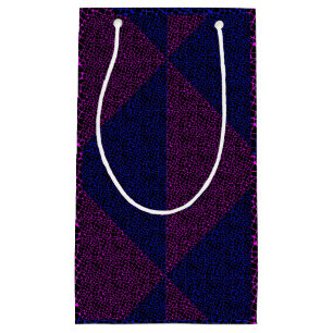 Sacola Para Presentes Pequena Padrão líquido 05 Indigo Black BG