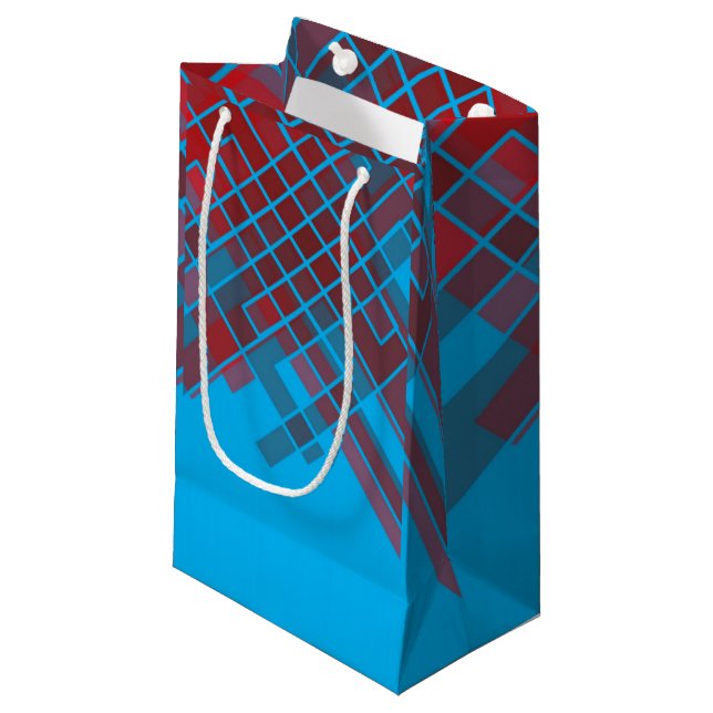 Sacola Para Presentes Pequena Padrão quente misto (Frente inclinada)