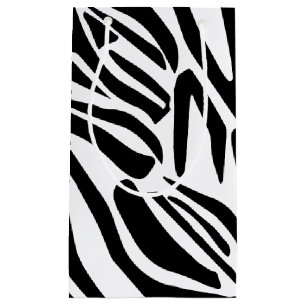 Sacola Para Presentes Pequena Padrão zebra