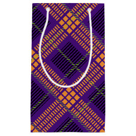 Sacola Para Presentes Pequena Padrões DE XADREZ DE COR BRILHANTE