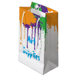 Sacola Para Presentes Pequena Painting Party Kids Birthday Art Supplies