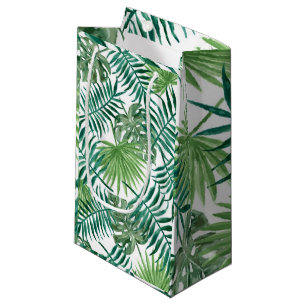 Sacola Para Presentes Pequena Palma Tropical Moderna Deixa Pequeno Saco Presente