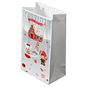 Sacola Para Presentes Pequena Pão de Gengibre Papel para presentes