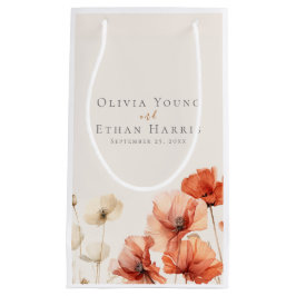 Sacola Para Presentes Pequena Papagaios e flores selvagens