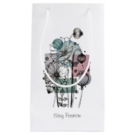 Sacola Para Presentes Pequena Papagaios Em Tinta E Aquarela