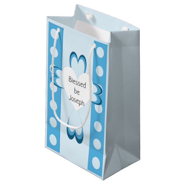 Sacola Para Presentes Pequena Papel Abençoado De Molho (Frente inclinada)