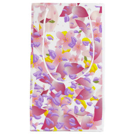 Sacola Para Presentes Pequena Papel Tissues do Dia dos Namorados com Estampa Flo