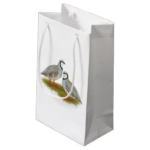 Sacola Para Presentes Pequena Par de Chukar Partridge