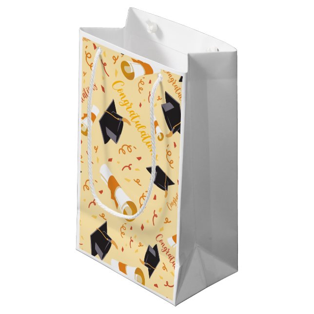 Sacola Para Presentes Pequena Parabéns pela formatura  (Frente inclinada)