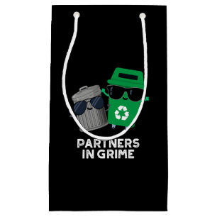 Sacola Para Presentes Pequena Parceiros de Grime Engraçado Lixo Escuro BG