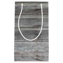 Sacola Para Presentes Pequena Parede de madeira resistida rústica