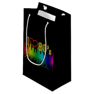 Sacola Para Presentes Pequena Parte do Equalizador do anos 80 Retroativo