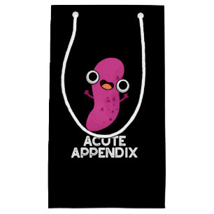 Sacola Para Presentes Pequena Partes Engraçadas Engraçadas Agudas no Apêndice Te