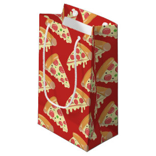 Sacola Para Presentes Pequena Partido da pizza de Pepperoni