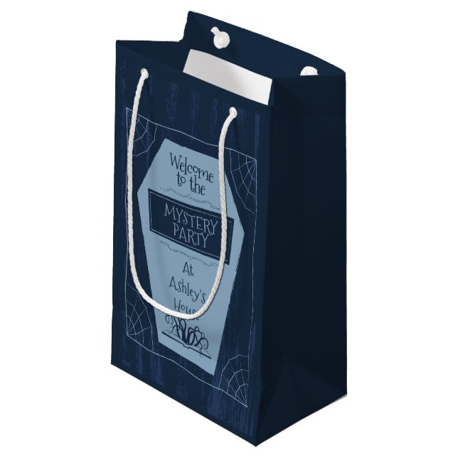 Sacola Para Presentes Pequena Partido do mistério - saco do presente (Frente inclinada)