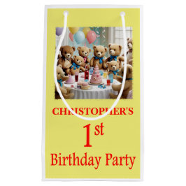 Sacola Para Presentes Pequena Partido do primeiro aniversario