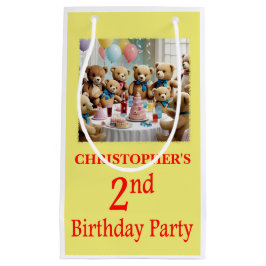 Sacola Para Presentes Pequena Partido do segundo aniversário