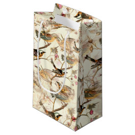 Sacola Para Presentes Pequena Pássaros em um galho