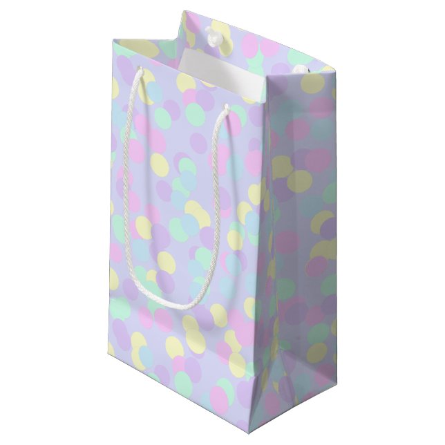 Sacola Para Presentes Pequena Pastel Confetti Gift Bag (Frente inclinada)