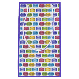 Sacola Para Presentes Pequena Pastel French Macaron Cookery Compro de pastelaria