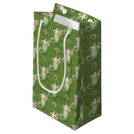 SACOLA PARA PRESENTES PEQUENA PASTEL VERDE & CREAM BEBIDAS IRLANDESAS