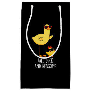Sacola Para Presentes Pequena Pato Alto E Animal Engraçado Engraçado Escuro BG