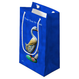 Sacola Para Presentes Pequena Patos De Madeira Atingidos
