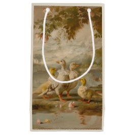 Sacola Para Presentes Pequena Patos - Saco do Presente